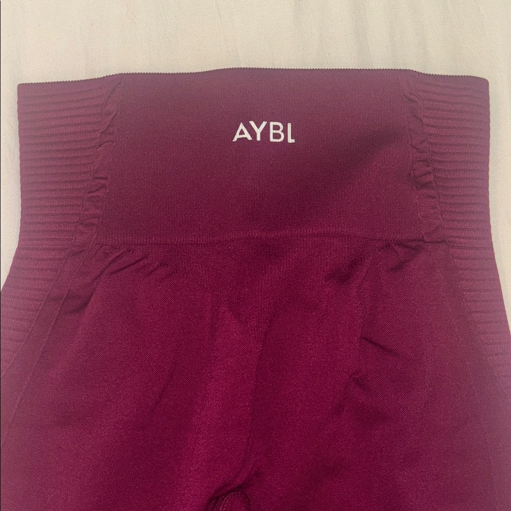 AYBL Red Wine Empower Seamless High-Rise Leggings